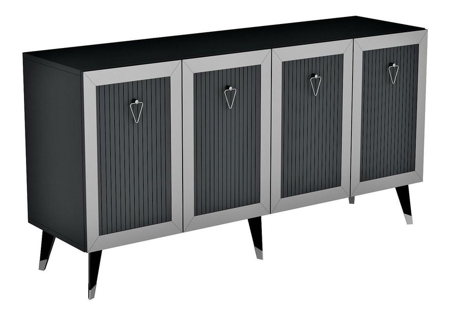 Ormarić Vopula (antracit + srebrna)