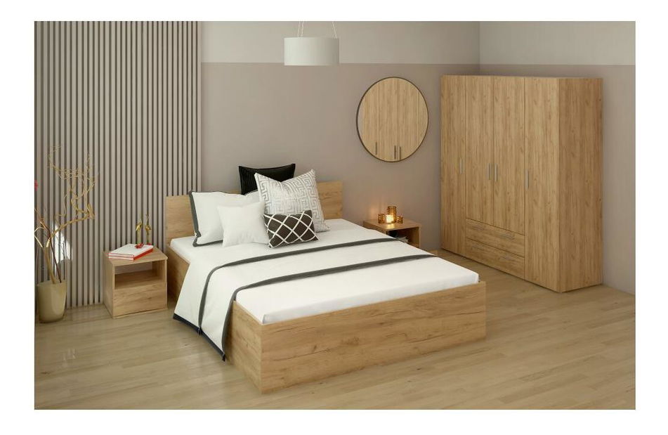 Noćni ormarić Discutibles (hrast craft zlatni) 