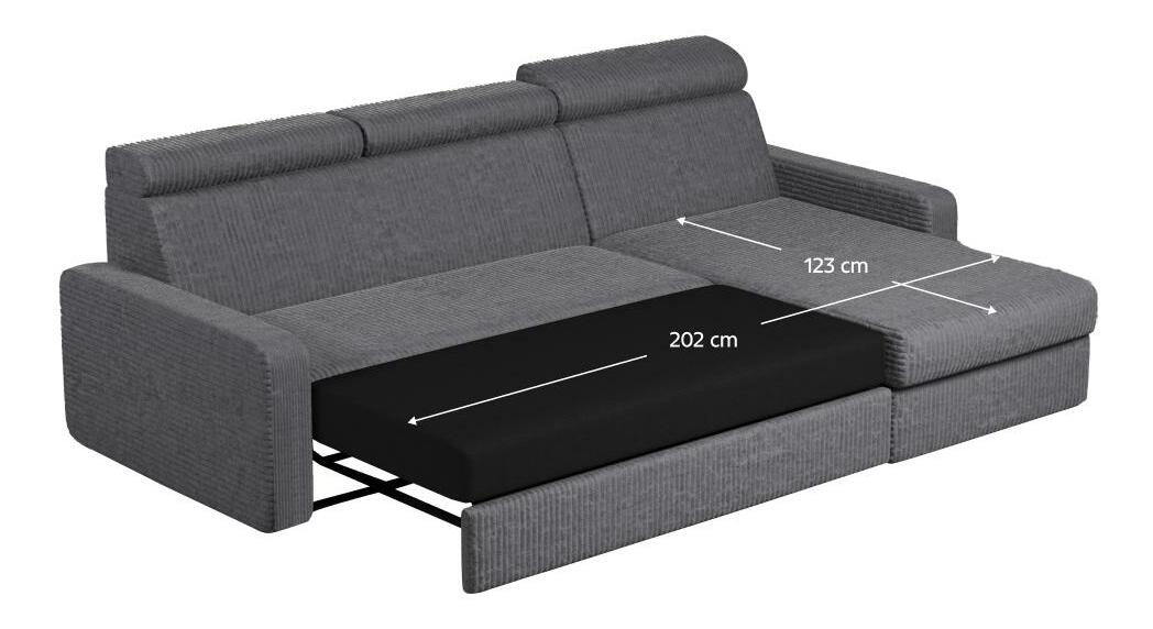 Colțar de grădină Moira (gri) (D)