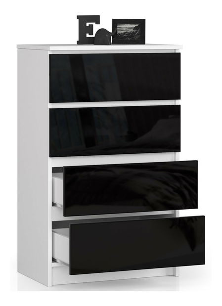 Komoda Kalista IV (čierny lesk )