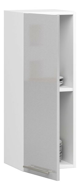 Gornji kuhinjski ormarić Ozara W30 H720 (bijela + metalik sjaj)