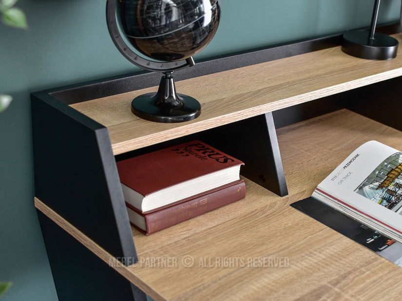 PC stolík Aspart (dub + čierna)