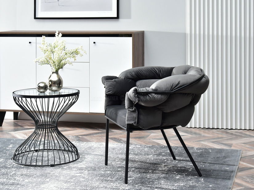 Relax fotel Piplio (grafit + fekete)