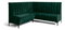 Rohová lavica Romero 130x170 (tmavozelená) (L)