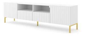 TV stolić/ormarić 200 2D2S Warsaw (bijela + zlatna)