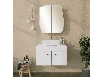 Fürdőszoba szekrény Tunupi (fehér) (tükörrel)