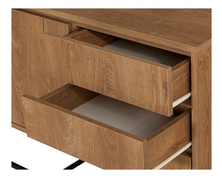 Set mobilier living Laxi 15 (nuc + negru)