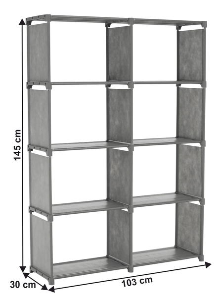 Regál Sienna (szürke)