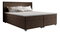 Franciaágy Boxspring 140 cm Simon (sötétbarna) (matraccal, tárolóhely nélkül)