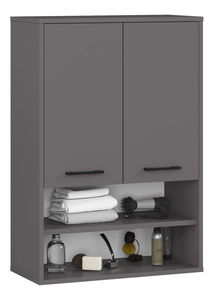 Závesná kúpelňová skrinka Farid TYP 7 (sivý grafit)
