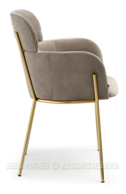 Szék Baggie K (bézs + arany)