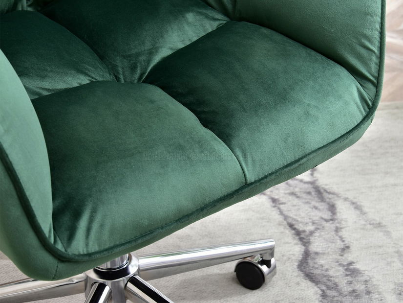 Fotel Island (zöld + króm)