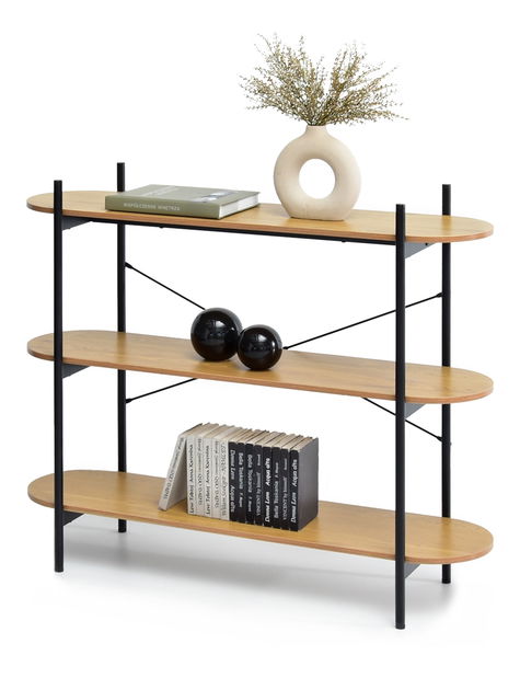 Konzolni stolić Inge (hrast + crna)