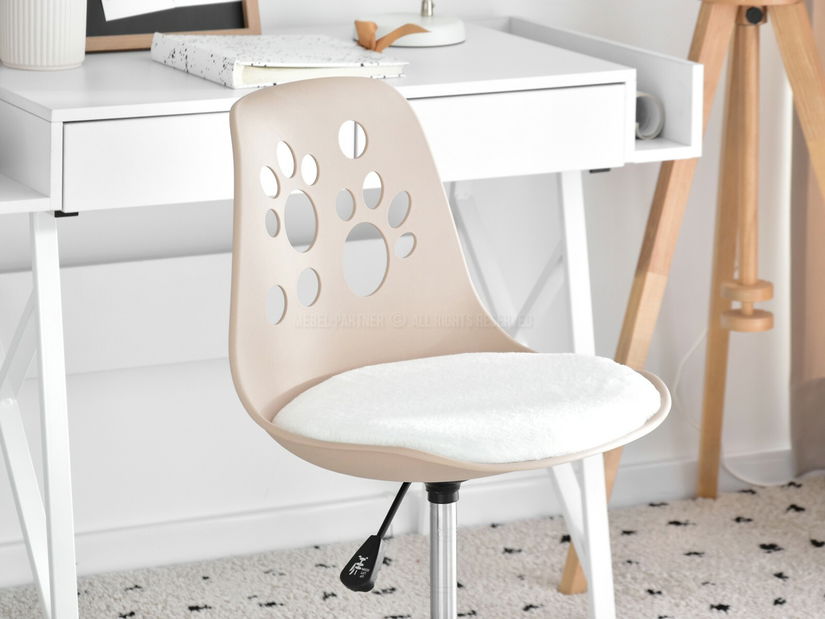 Detská stolička Footy (béžová + biela)