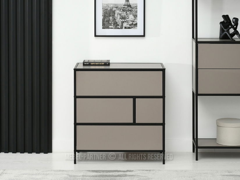 Comodă Soren Kom (bej + negru)