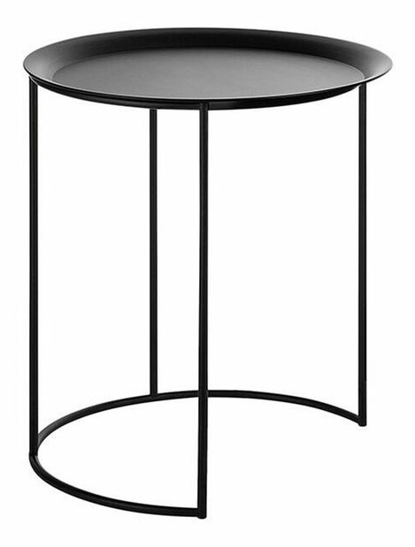 Set od 2 pomoćna stolića Tonala (crna)