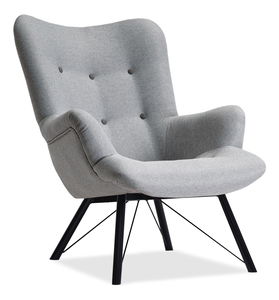 Relaxačné kreslo Dawntawn (sivá + čierna)