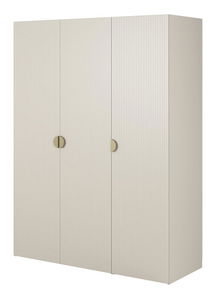 Ruhásszekrény Moonie X (szürkés bézs + fehér)