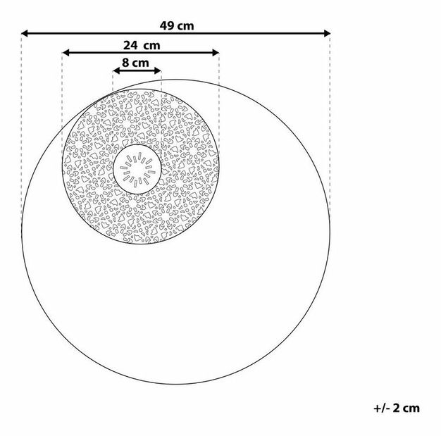 Zidna dekoracija Roxby (crna)