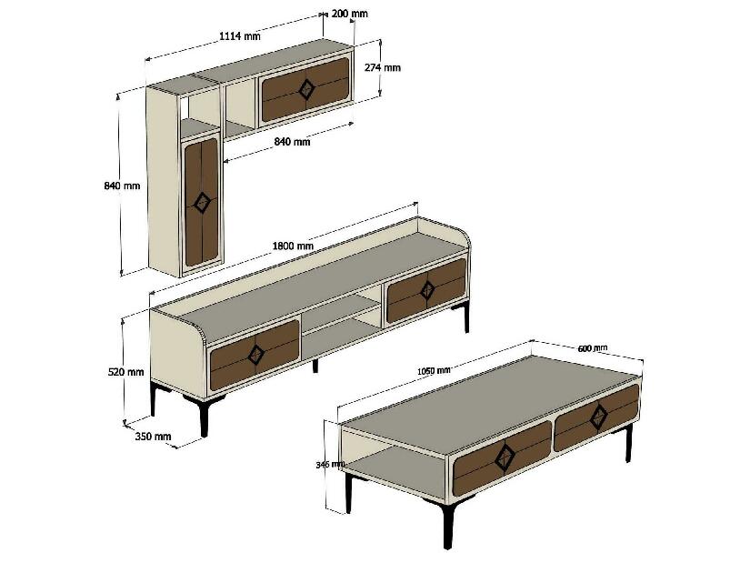 Mobilier living Simba (Nuc)