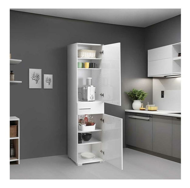 Policová skriňa Aderyn (biela)