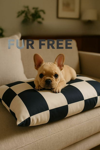 Peliešok pre domáce zviera Fury (čierna + biela)