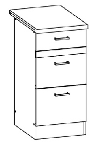 Dulap inferior de bucătărie Estell EZ12 D40 S3