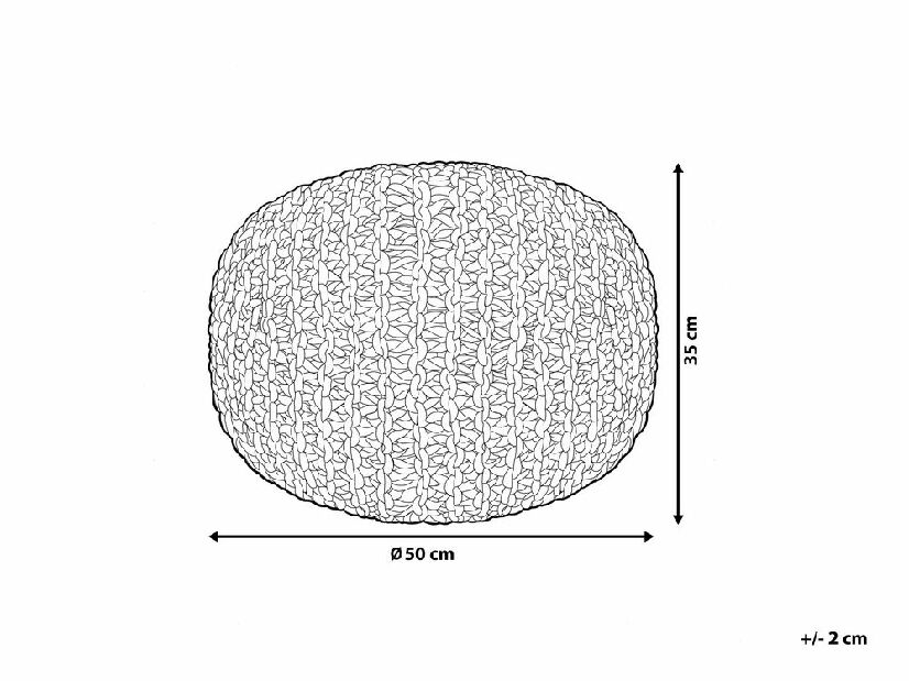 Tabure 50x35 cm Conover (crna)