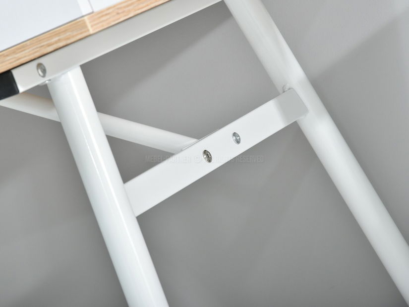 PC asztal Baiden (tölgy + fehér)