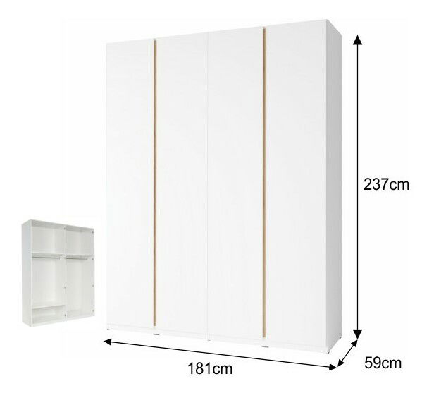 Négyajtós kisszekrény Pietro 