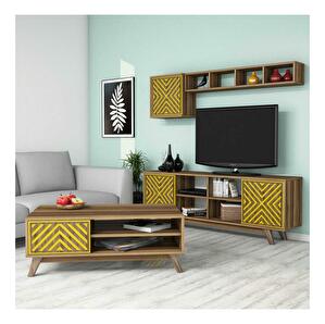 Mobilier living Ivonne (Nuc + Galben)