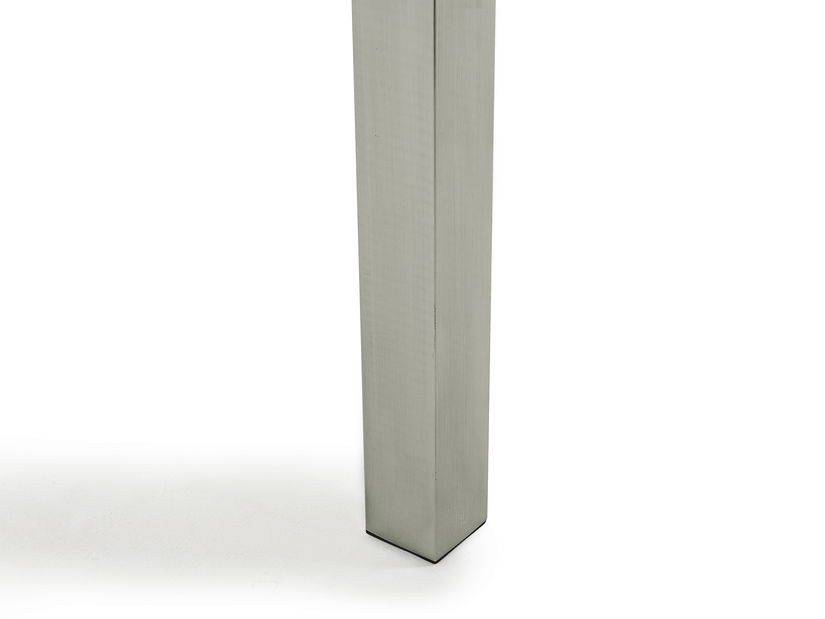 Set de masă pentru grădină Grosso (negru) (blat din sticlă 210x100 cm) (scaune negre)