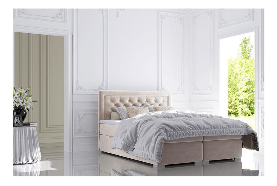 Franciaágy Boxspring 160 cm Durius (matracokkal)