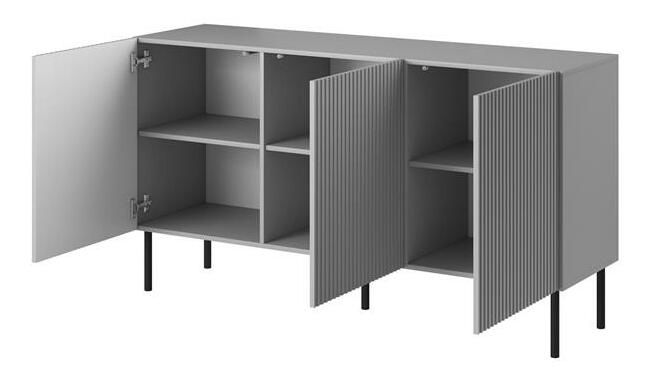 Szekrény Asania (fekete + szürke)