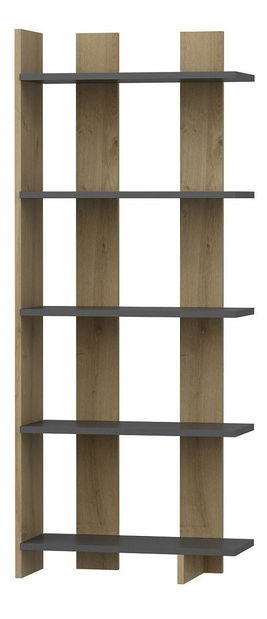 Raft Bulote (antracit + stejar negru) 