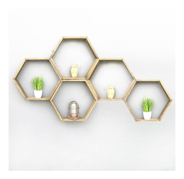 Polc szett (5 db.) Lunole 5 (dió) 