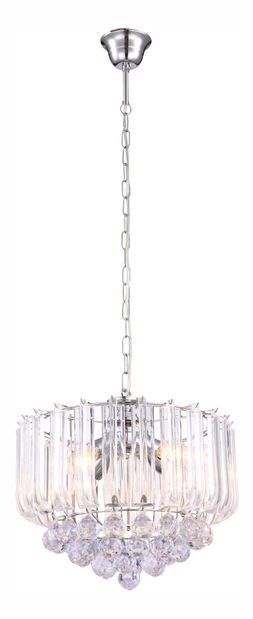 Závesné svietidlo Minnesota 15303 (s kryštálmi) (chróm + priehľadná)