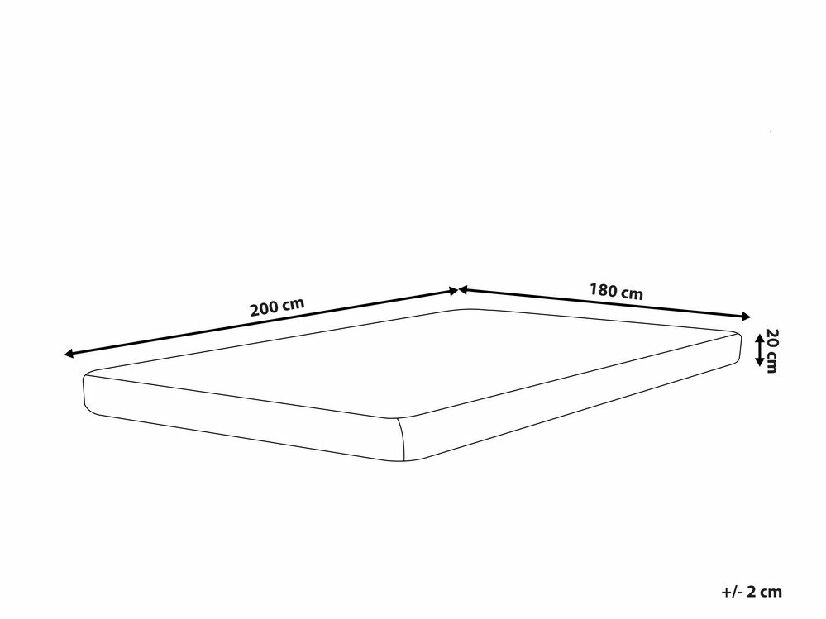Penový matrac 180x200 cm ALERIA