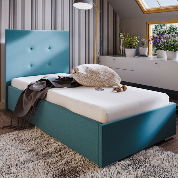 Egyszemélyes ágy 90 cm Foxxie 1 (kék)