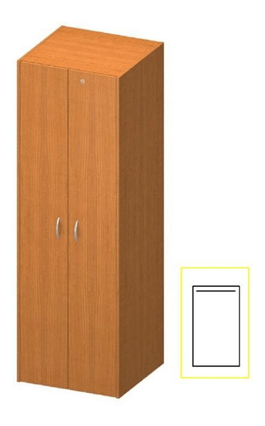 Ormar za garderobu Asista AS 005 trešnja 