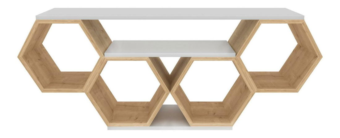 TV stolić/ormarić Balter (bijela + hrast sonoma)