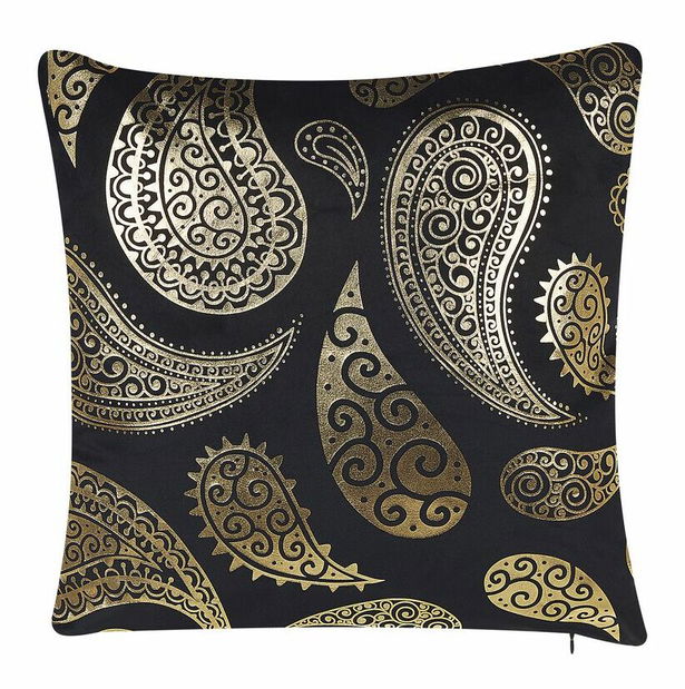 Sada 2 ozdobných vankúšov 45 x 45 cm Ursin (zlatá)