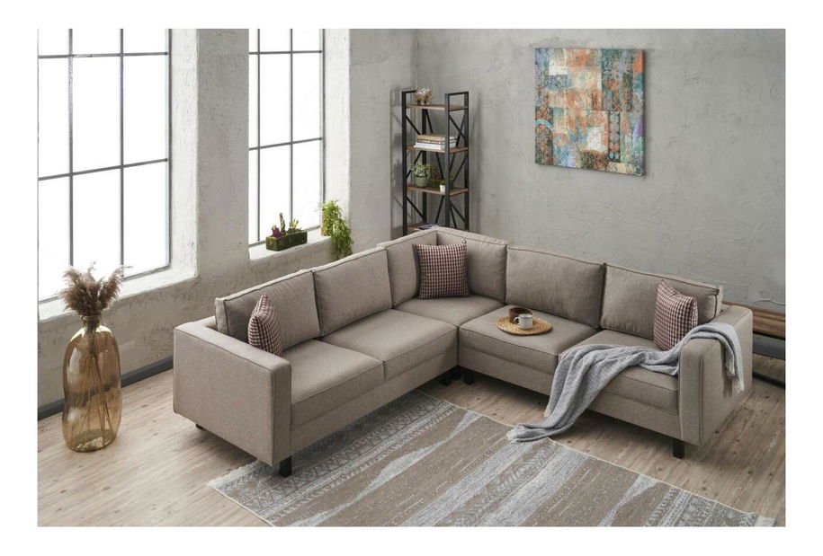 Colțar Kalen 2 (crem + negru)