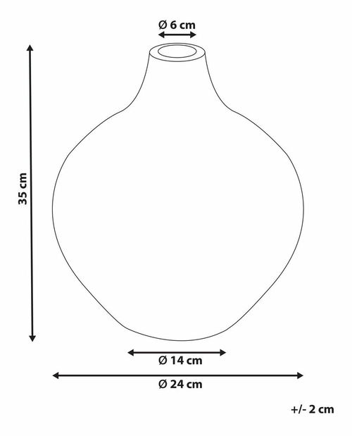 Váza Kuaza (čierna)