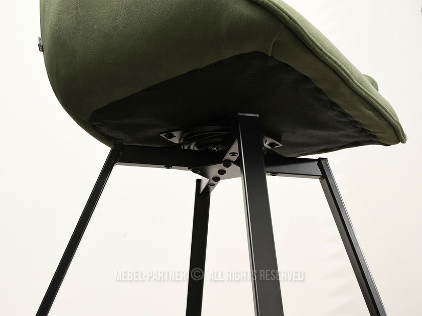 Scaun sufragerie Antiguas (verde + negru)