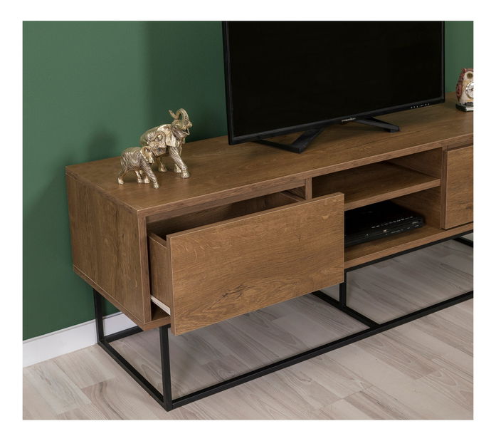 Set za dnevni boravak Laxi 1 (orah + crna)