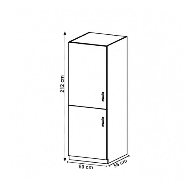 Dulap de bucătărie pentru alimente D60R Provense (S)