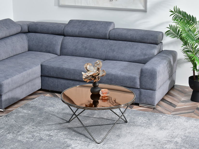 Konferenčný stolík Armin Xl (sklo + čierna)