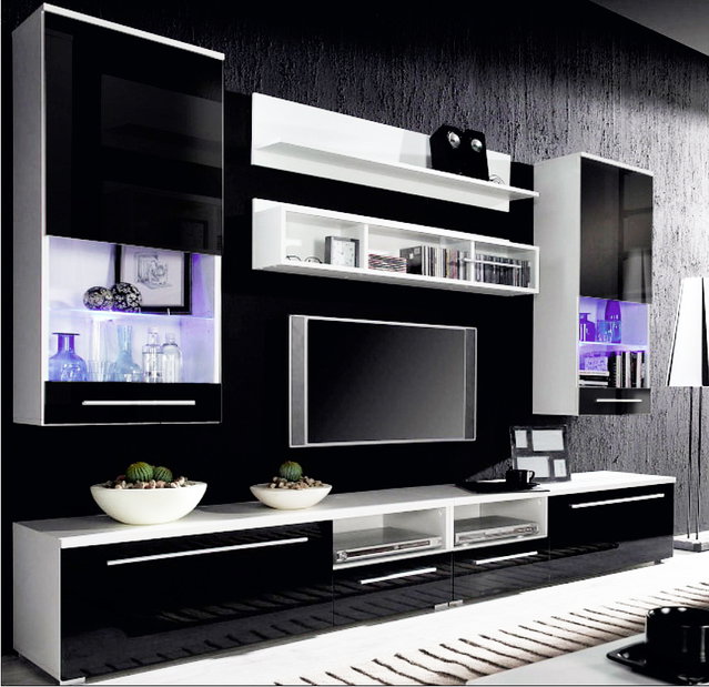 Obývacia stena Luna Black