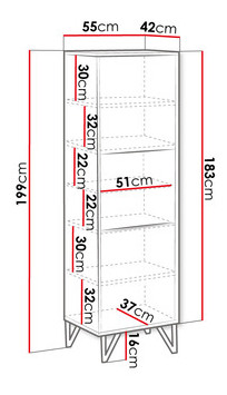 Raft Nevatas 05 (Alb + lucios Alb + auriu) 